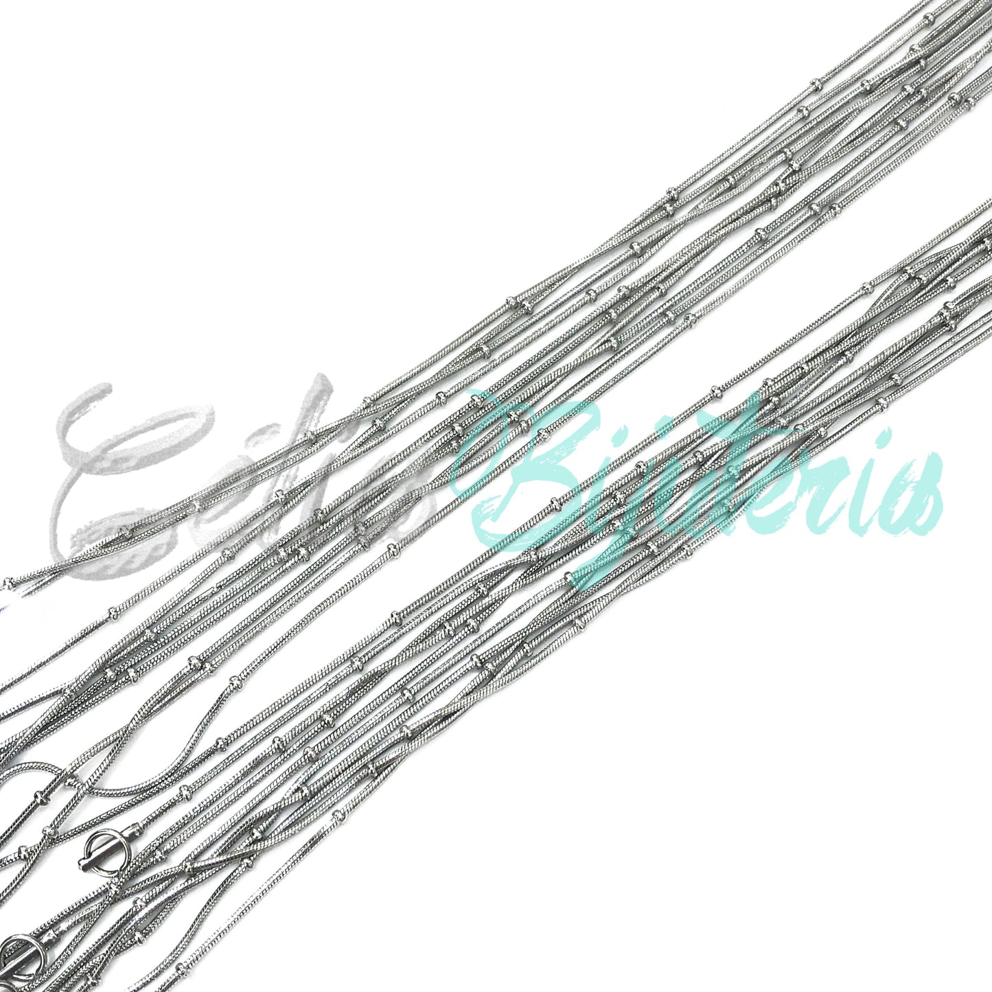 Colar de Aço Snake - bolinhas