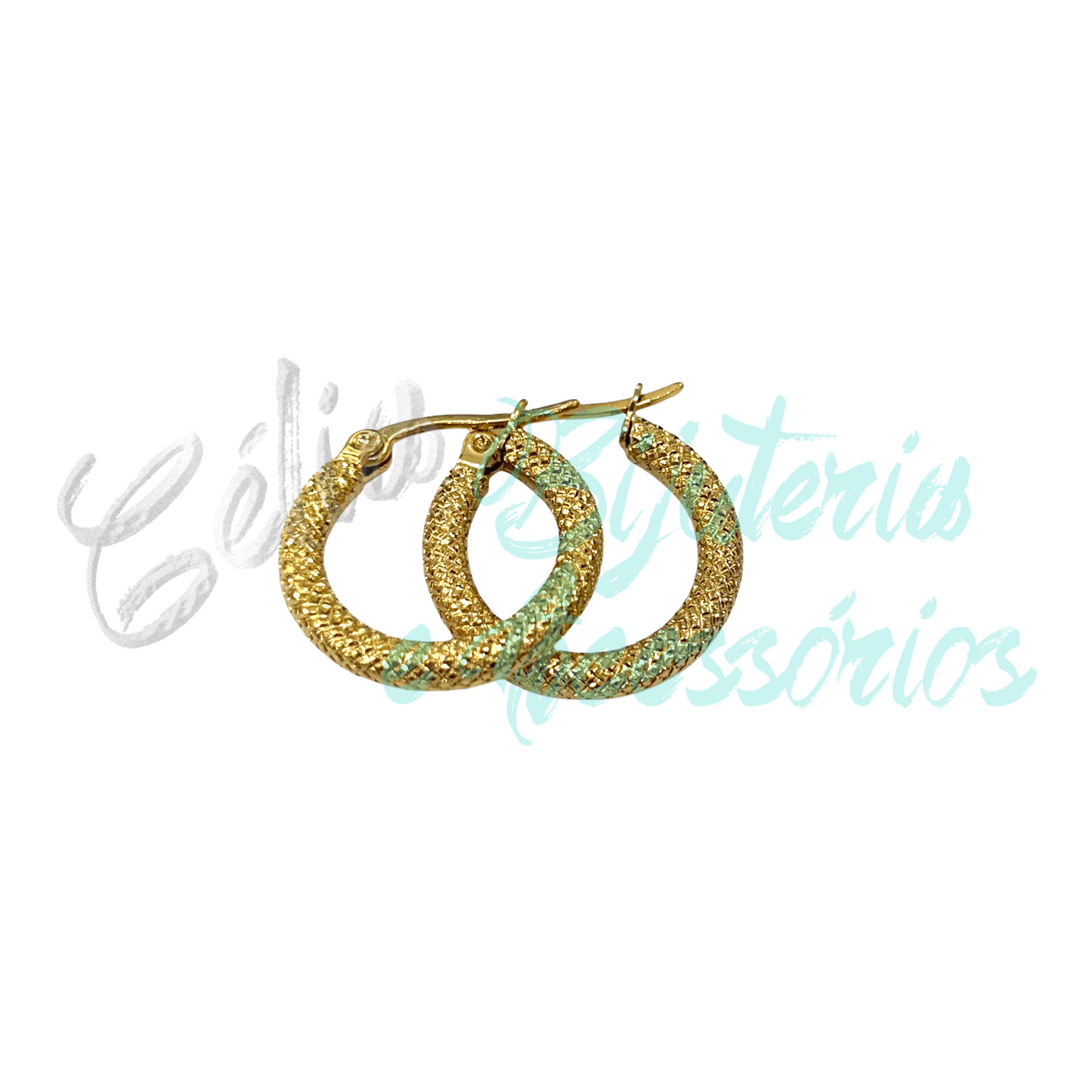 Pendientes de aro de acero - detallado