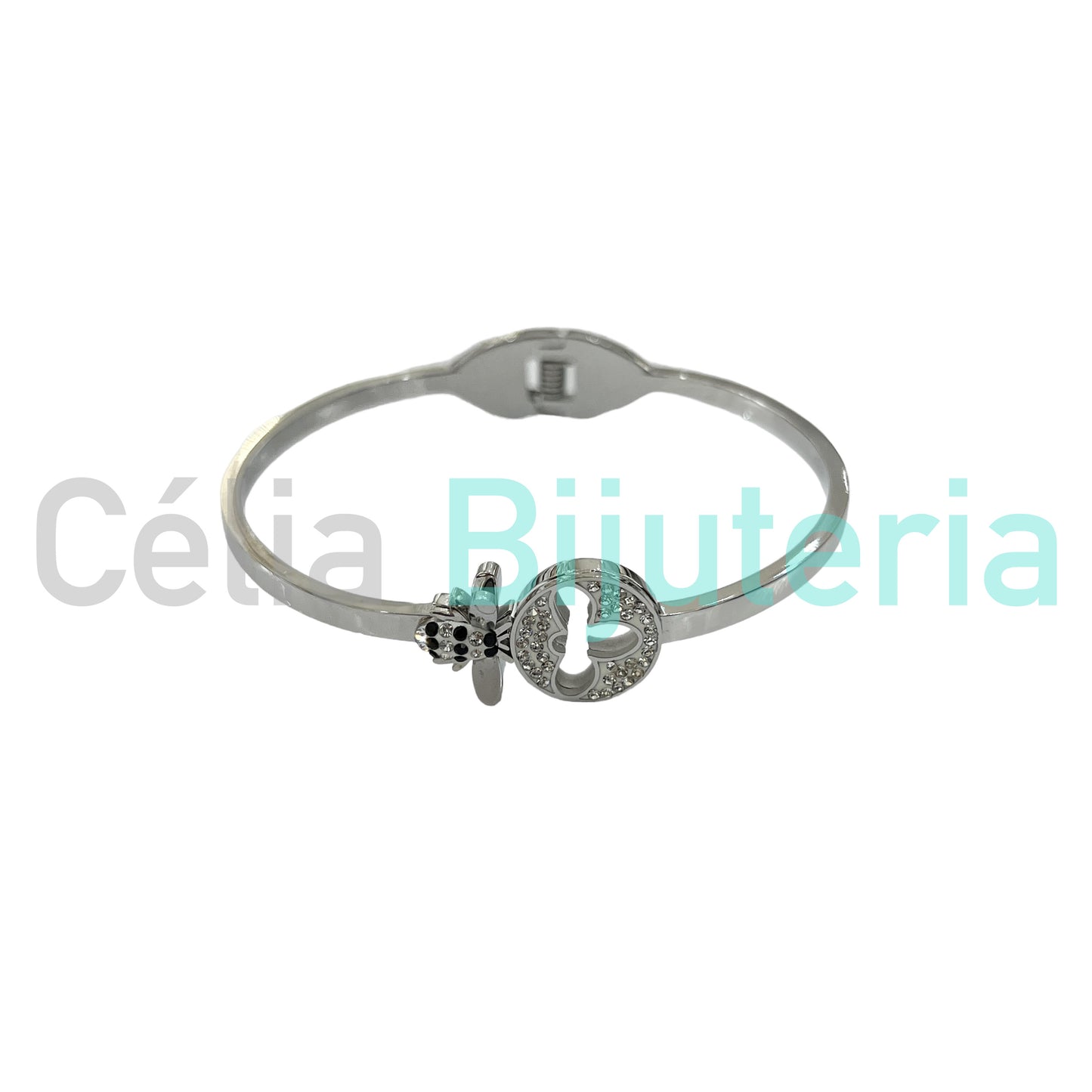 Bracelete de Aço - abelha