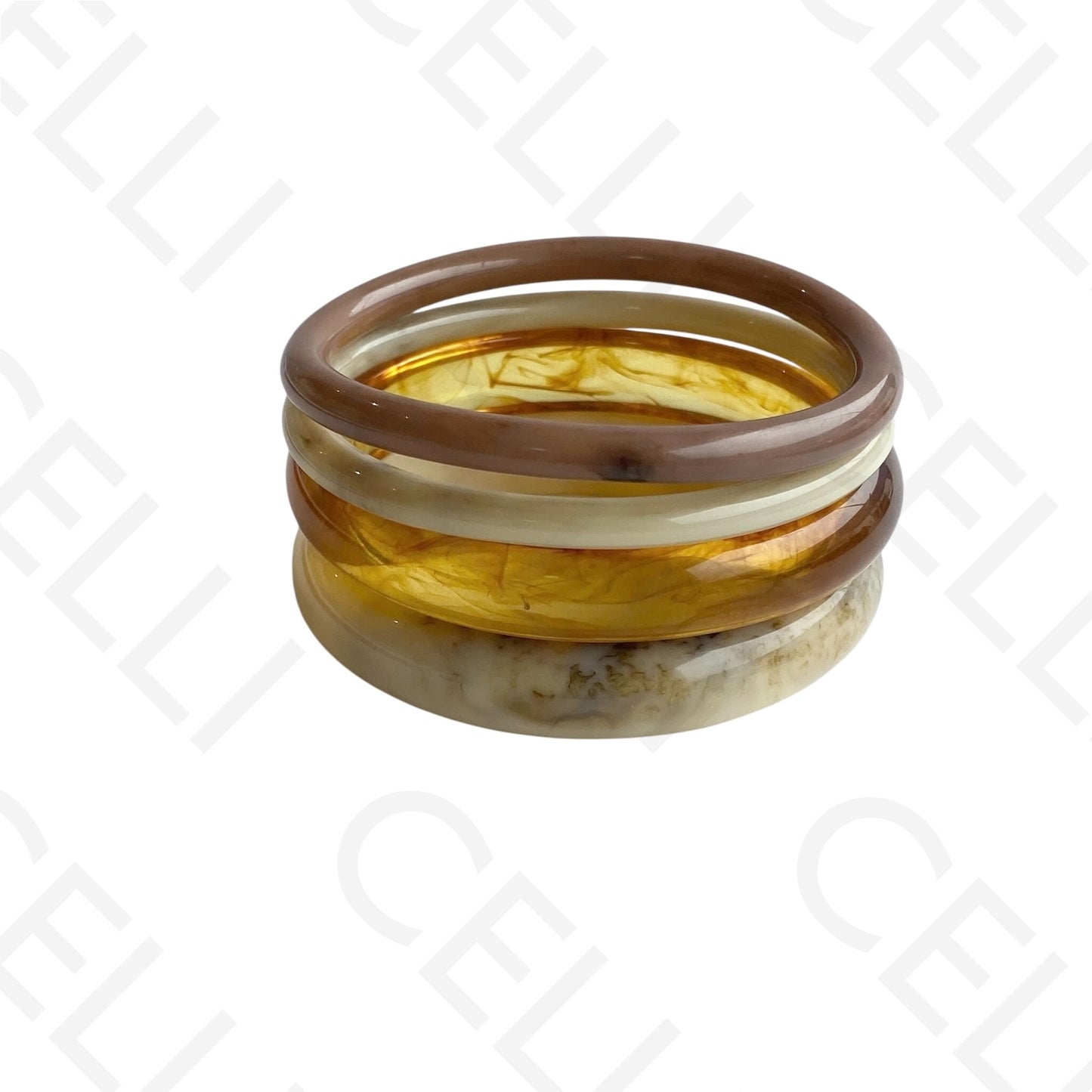 Bracelete de Resina de Moda - Quaduplo