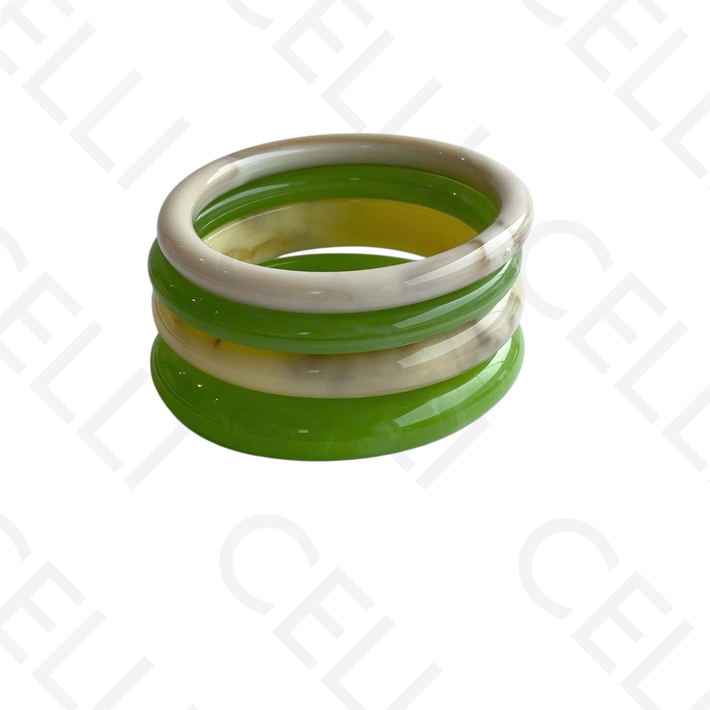 Bracelete de Resina de Moda - Quaduplo