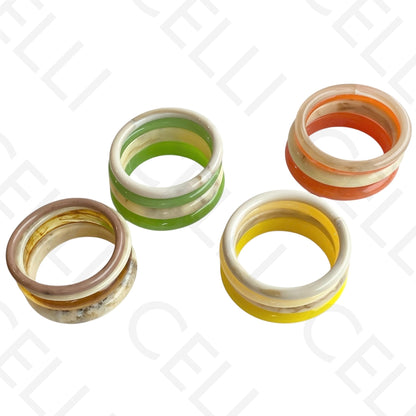 Bracelete de Resina de Moda - Quaduplo