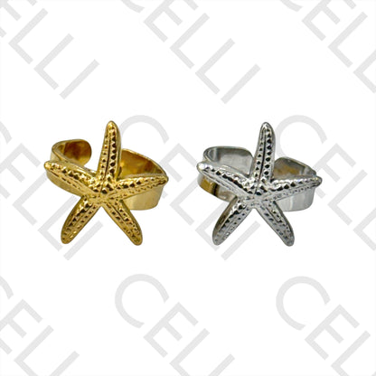 Steel Ring - Starfish