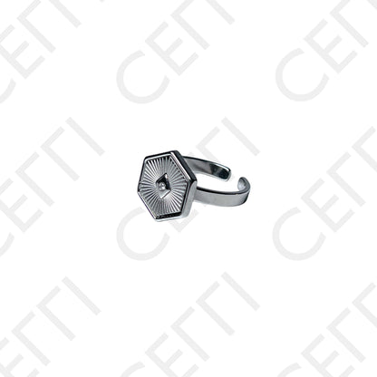 Steel Ring - Hexagon