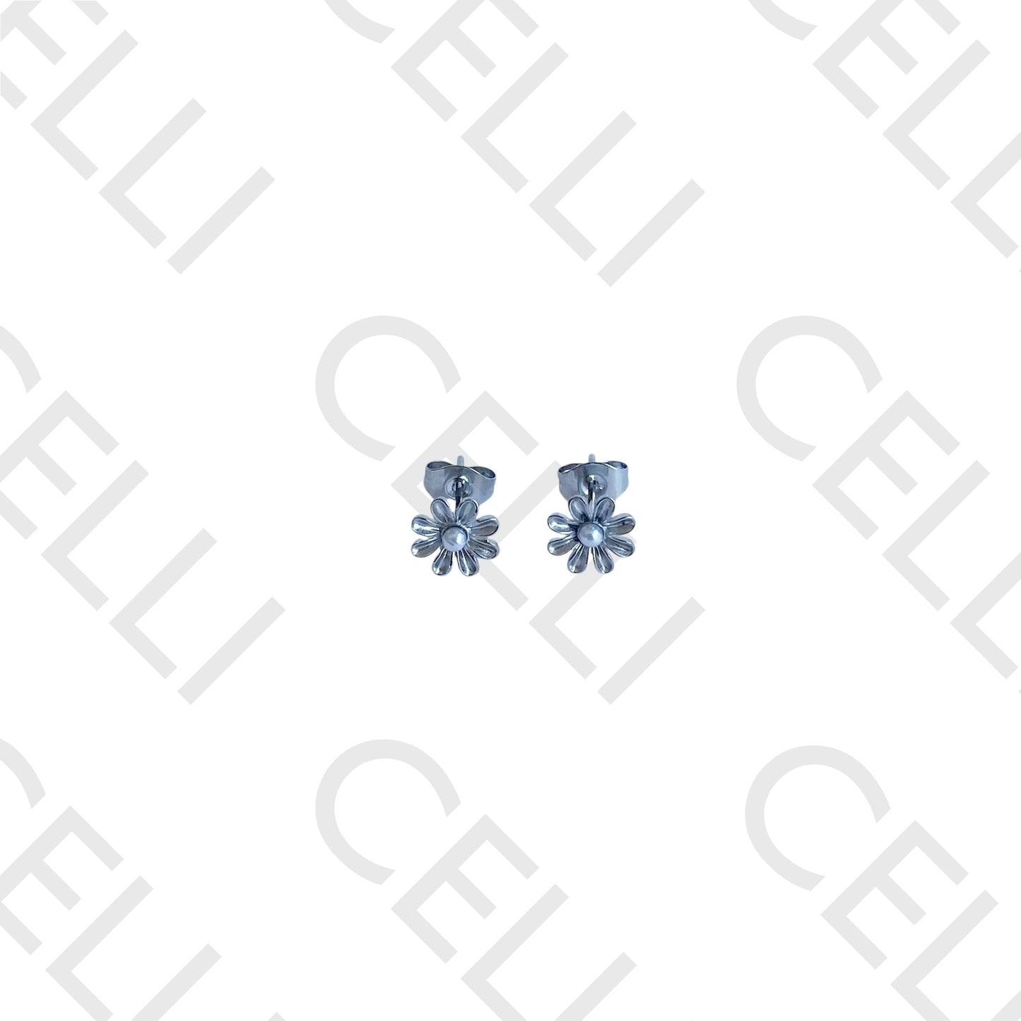 Salto de Acero - flor con perla