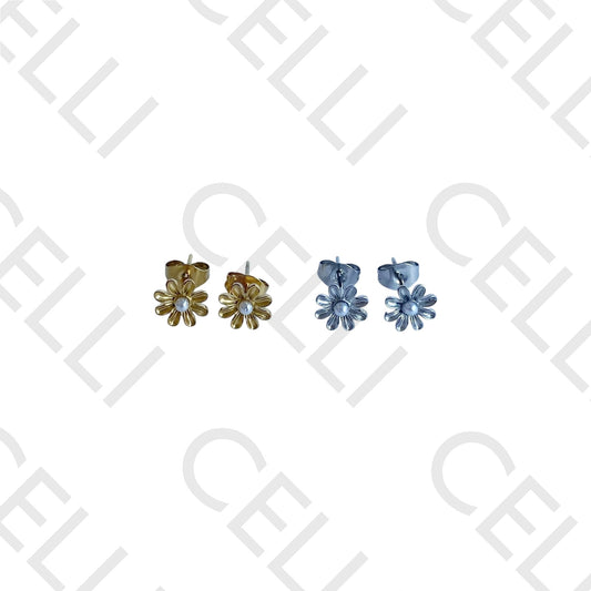 Salto de Acero - flor con perla