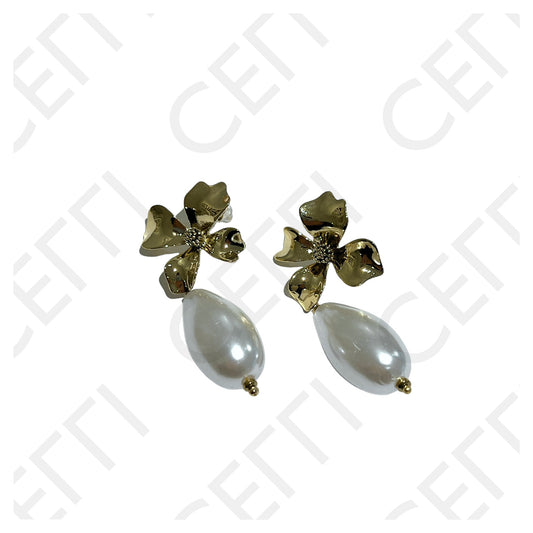 不锈钢耳环 - 花朵