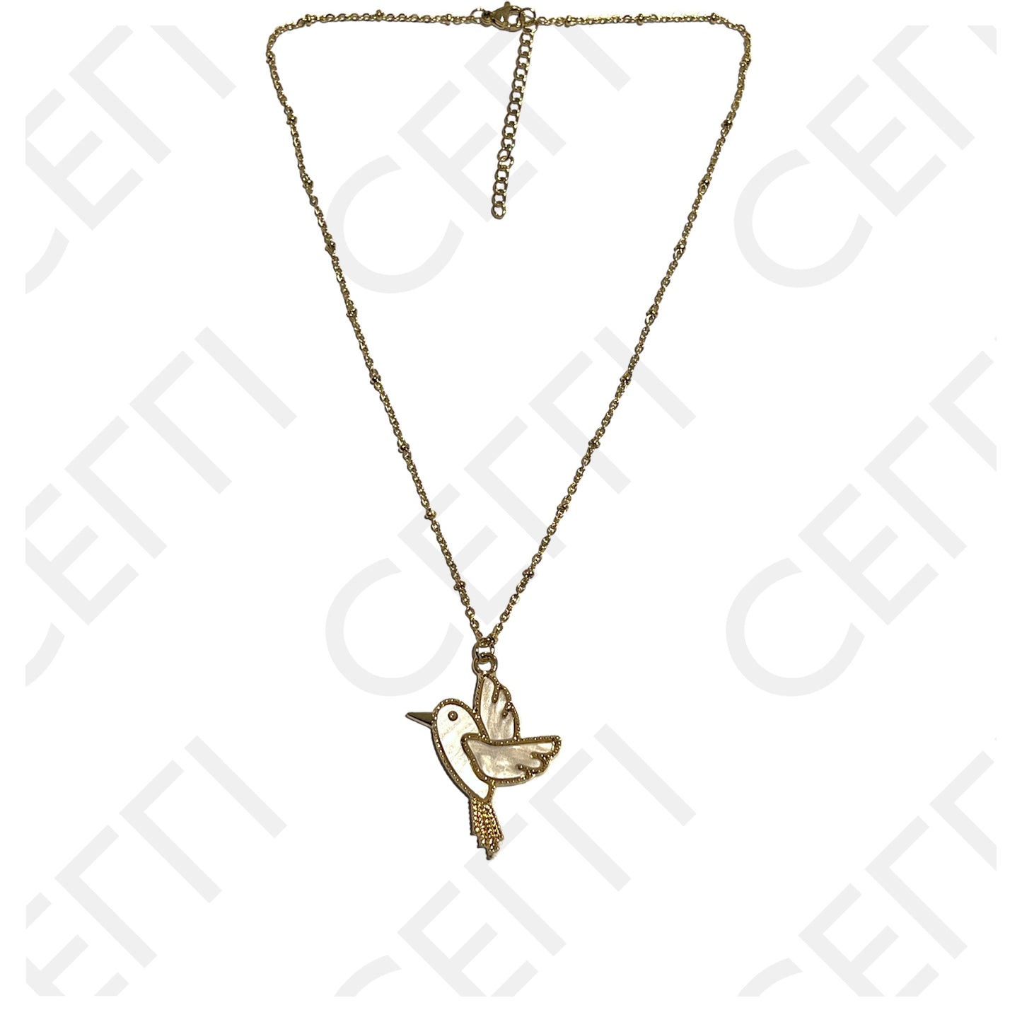 不锈钢项链 - 鸟