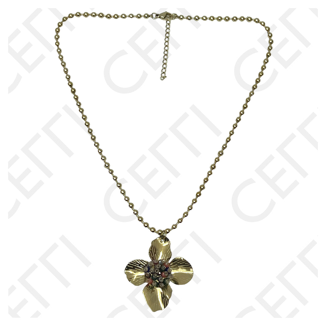 Collar de Acero - Flor