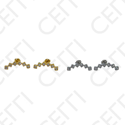 Brinco de Aço - Quadrados