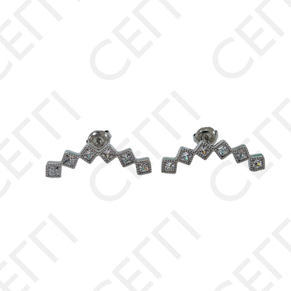 Brinco de Aço - Quadrados