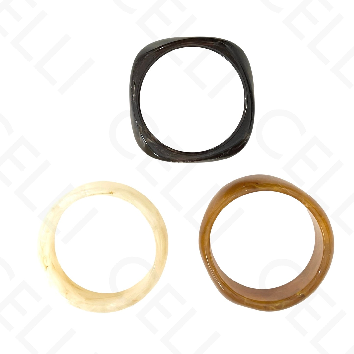 Bracelete de Resina de Moda - Triplo