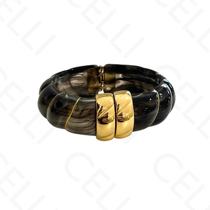 Brazalete de acero - resina con terminales de acero