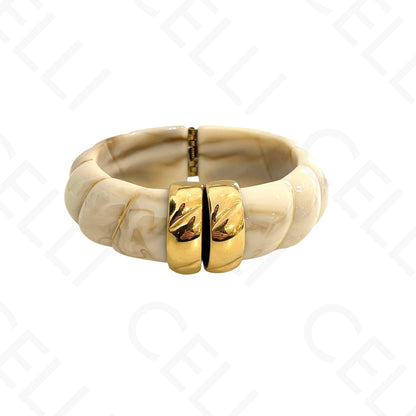 Brazalete de acero - resina con terminales de acero