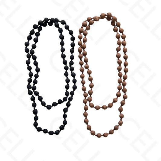 Fashion necklace - multiple strand with various beads