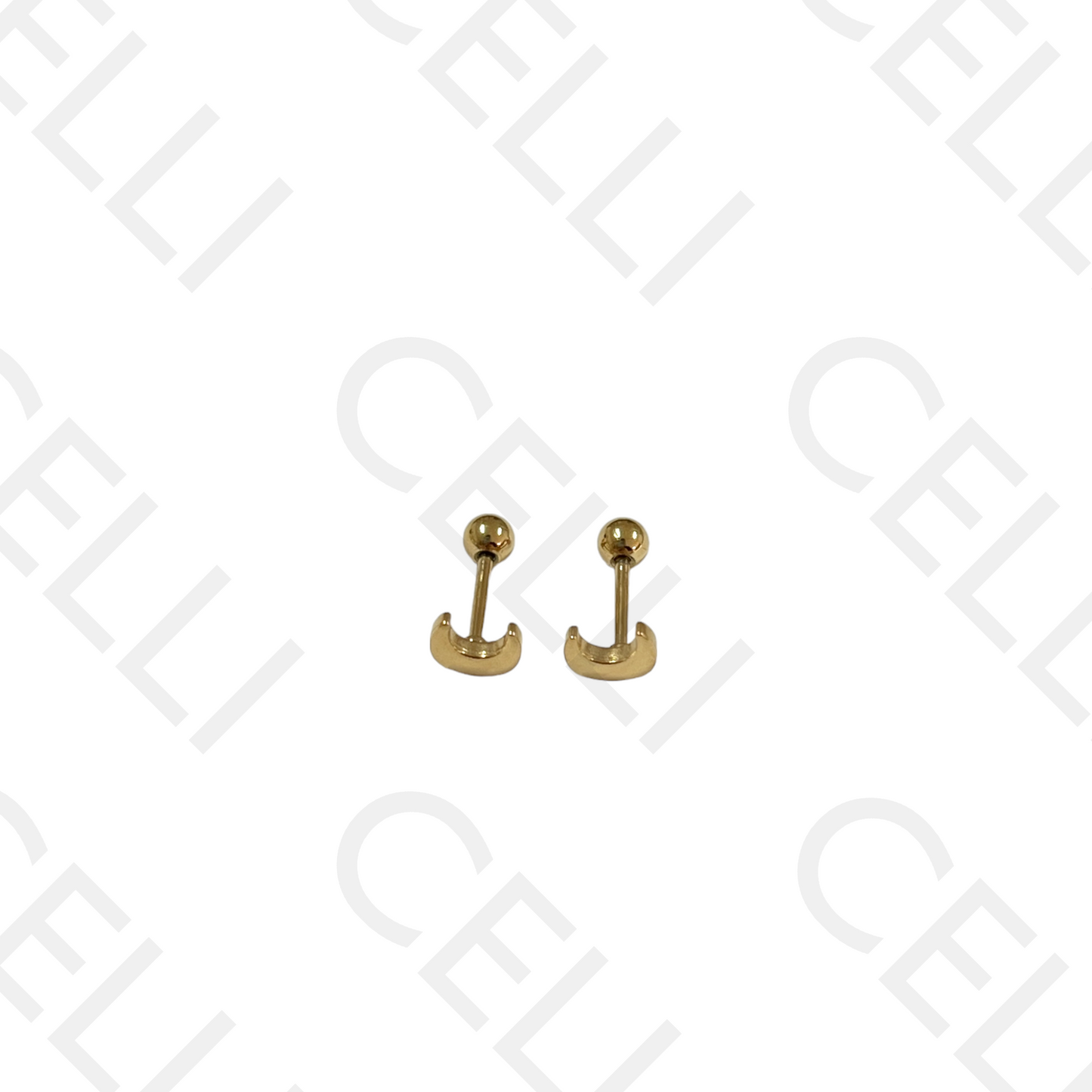 Piercing de Aço - meia lua