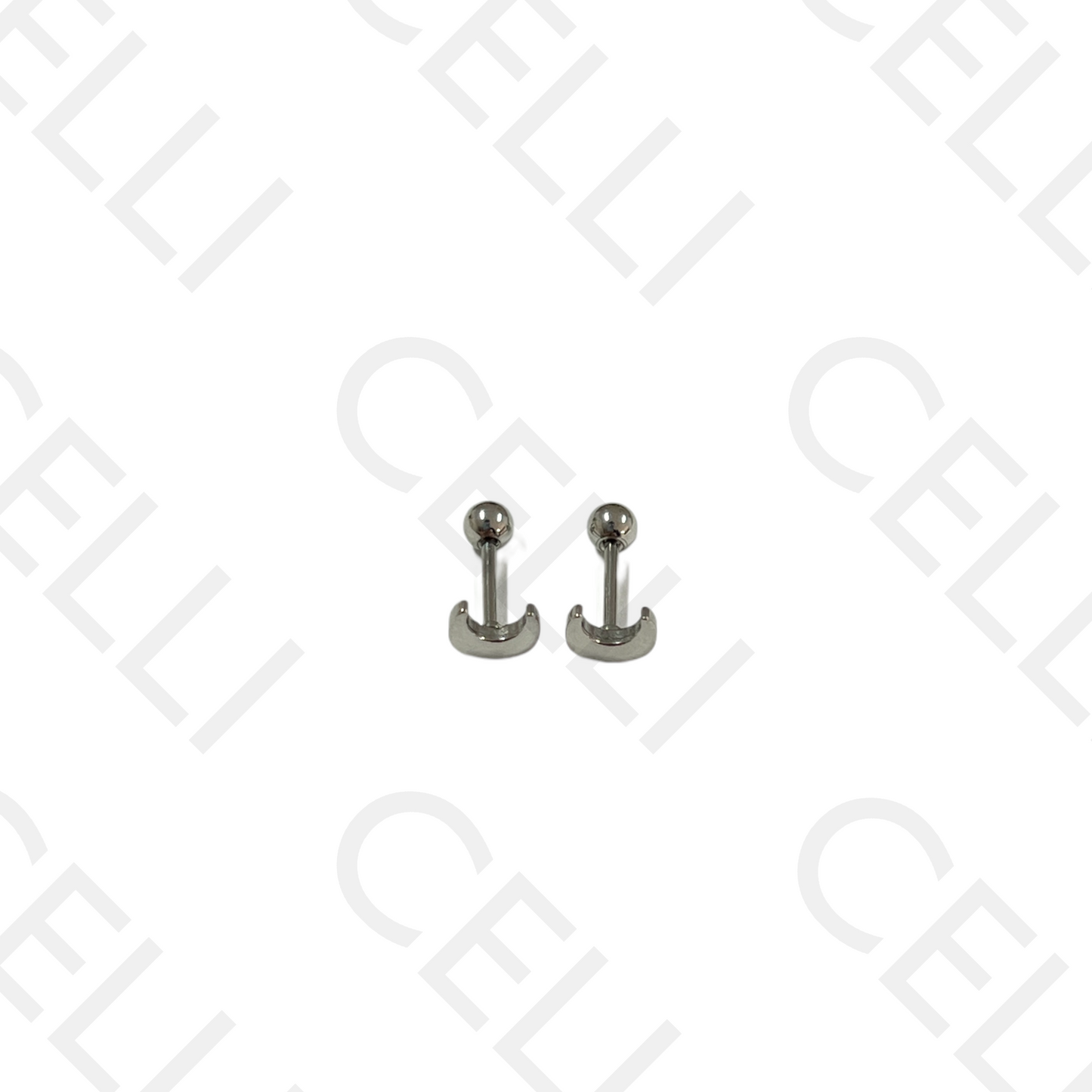 Piercing de Aço - meia lua