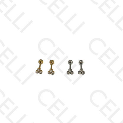 Steel Piercing - three brilliants (triangle)