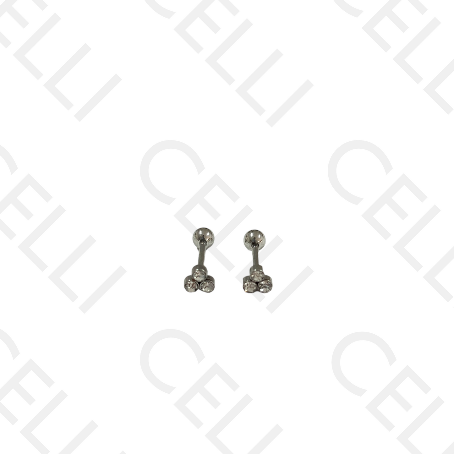 Steel Piercing - three brilliants (triangle)