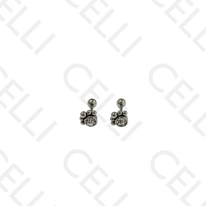 Piercing de Aço - brilhantes