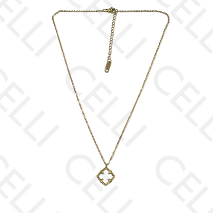 四叶草不锈钢项链