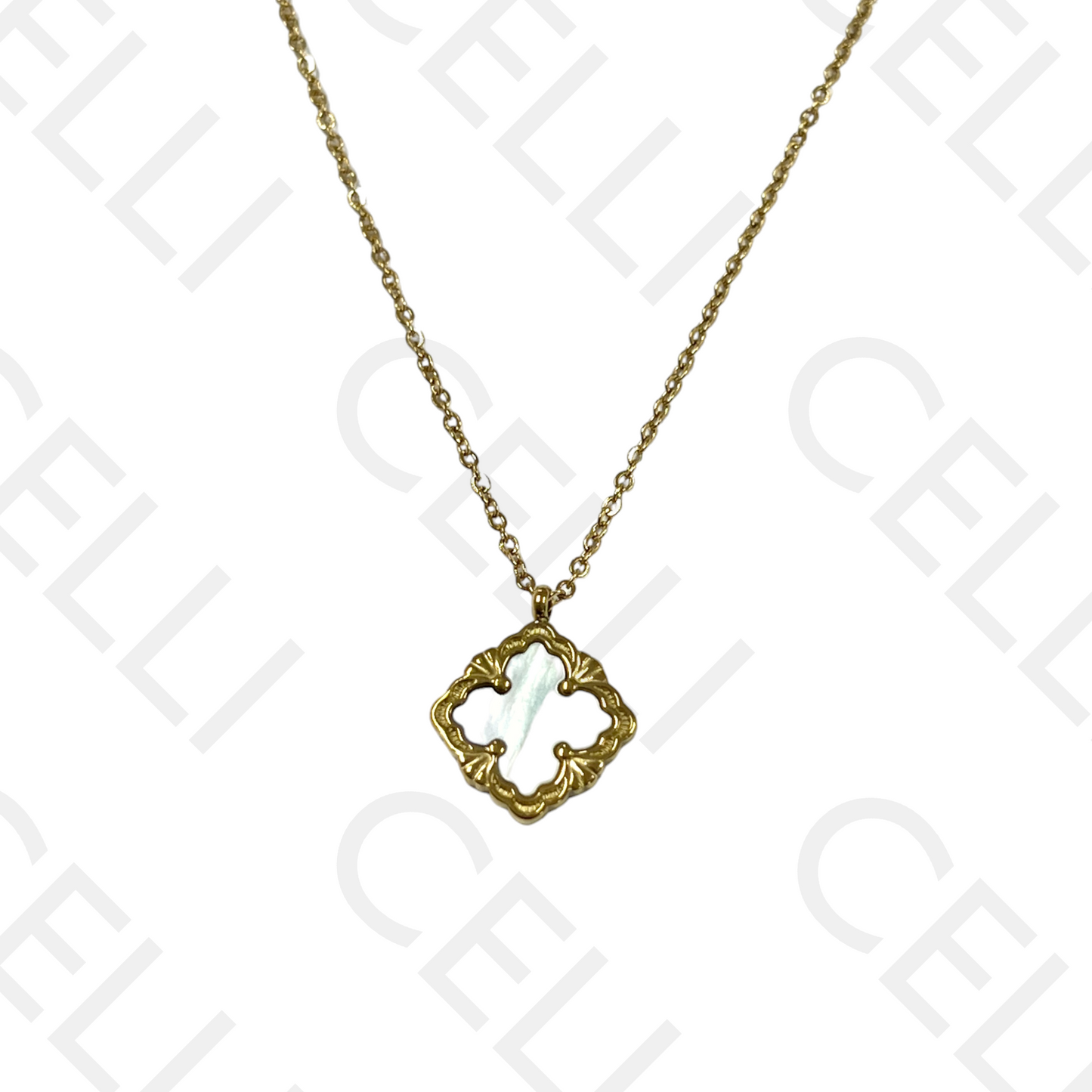 四叶草不锈钢项链