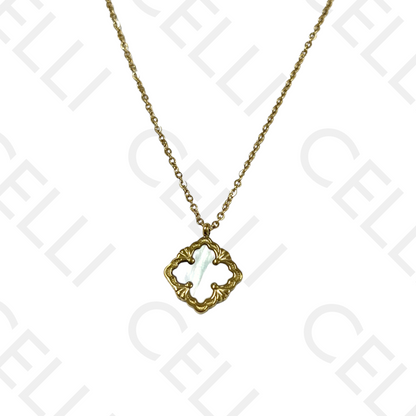 四叶草不锈钢项链