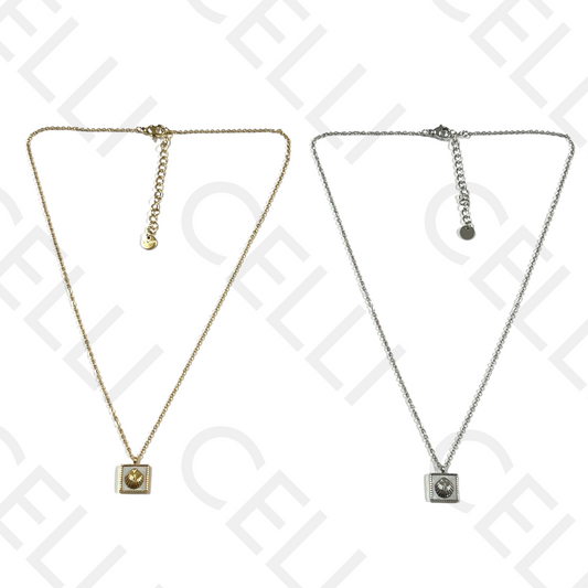 不锈钢项链 - 贝壳