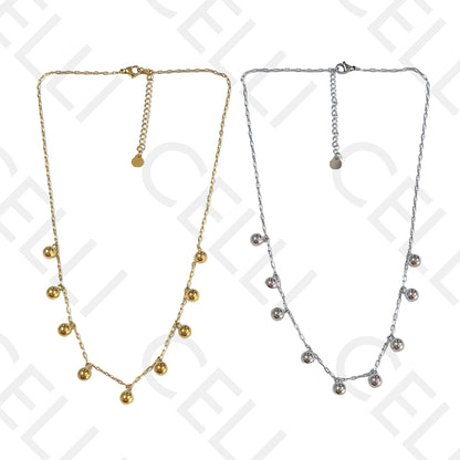 不锈钢项链 - 钢球