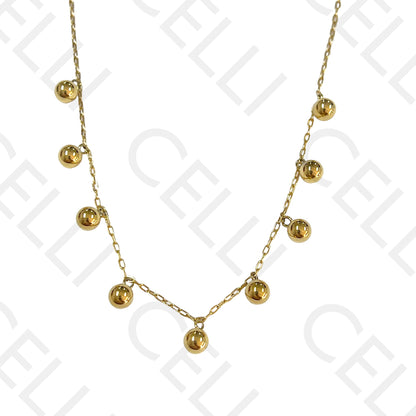 不锈钢项链 - 钢球