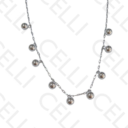 不锈钢项链 - 钢球