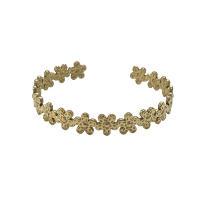 Bracelete de Aço - flores