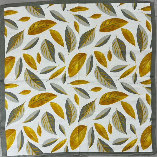 方巾 - 叶子 70cm x 70cm