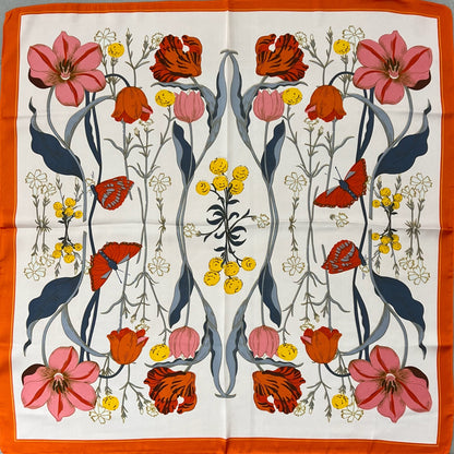 Scarf - flowers 70cm x 70cm