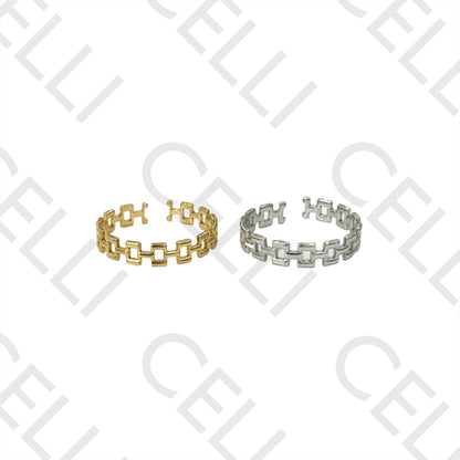 Steel Ring - Squares