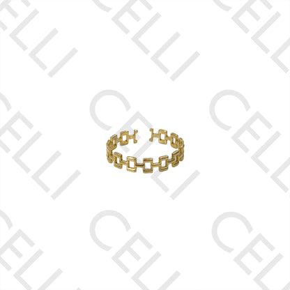 Steel Ring - Squares