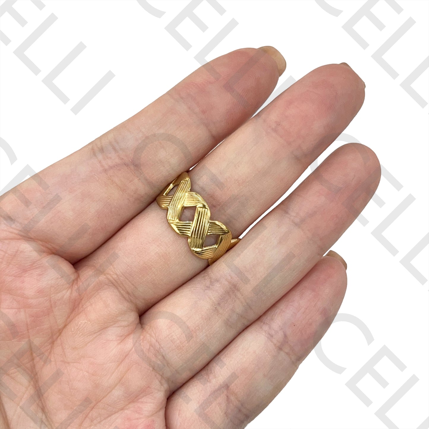 Steel Ring - Twisted X