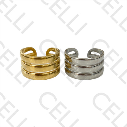 Steel Ring - Triple Smooth