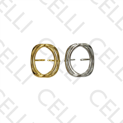 Steel Ring - Detailed Oval