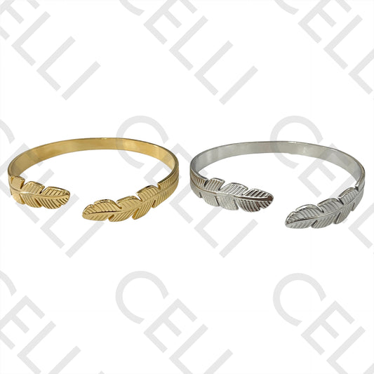 Bracelete de Aço - penas