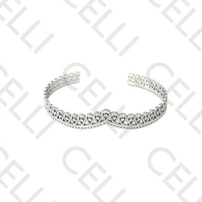 Steel Bracelet - Detailed Tiara