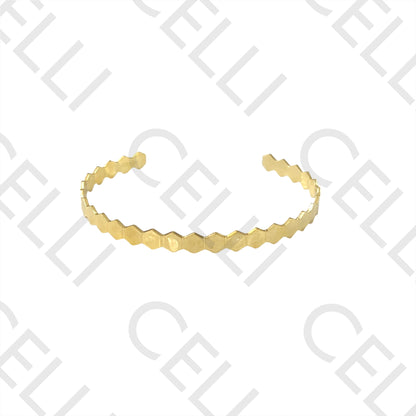 钢手镯 - 六边形