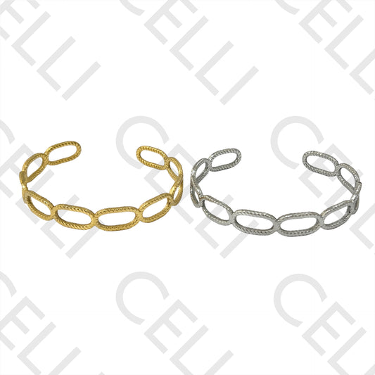 Bracelete de Aço - ovais