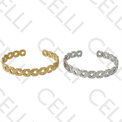 Steel Bracelet - Twisted X