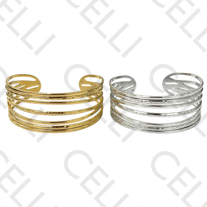 Bracelete de Aço Grosso - detalhado