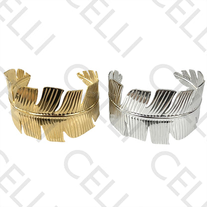 Bracelete de Aço Grosso - pena