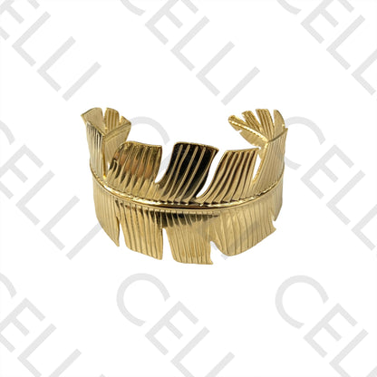 Bracelete de Aço Grosso - pena