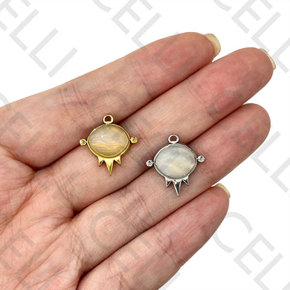 不锈钢天然石奖章