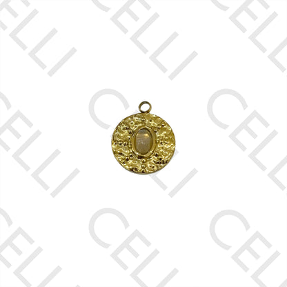 不锈钢天然石奖章