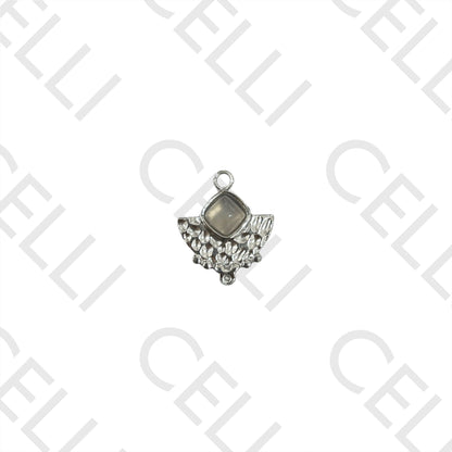 Medalla de Acero con Piedra Natural